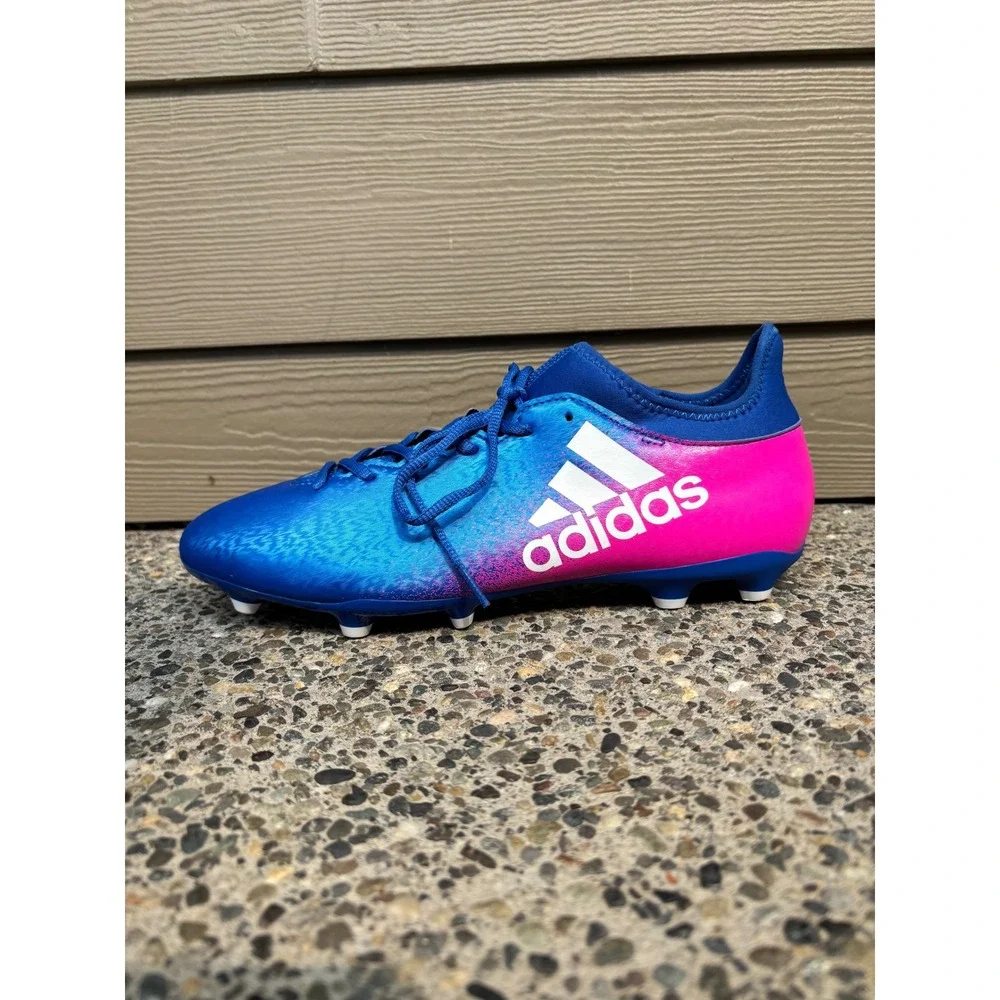 Adidas X 16.3 FG Techfit Mens Soccer Cleats Blue Pink BB5641 Size 12.5